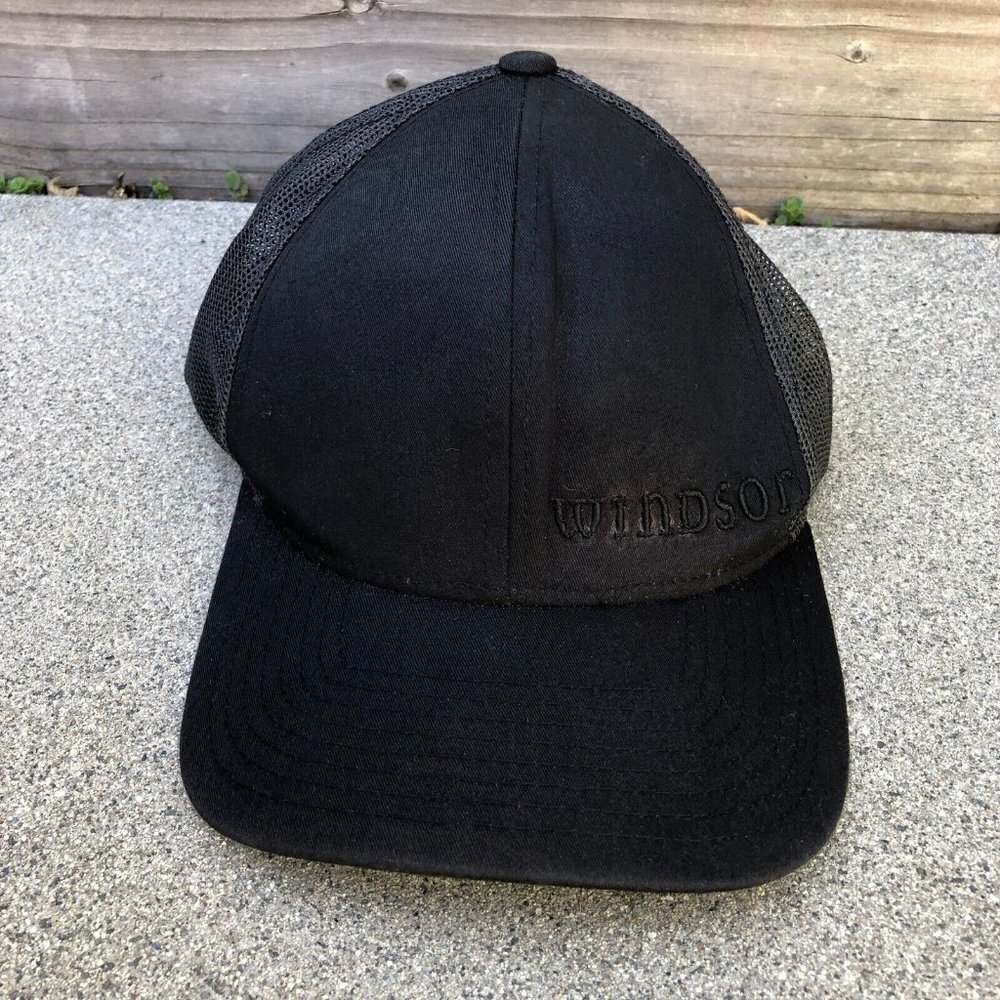 PACIFIC HEADWEAR WINDSOR Trucker Hat Men's Black Snapback Cap Adjustable​​​​​